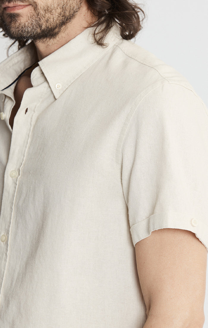 Noho Short Sleeve Linen Viscose Shirt