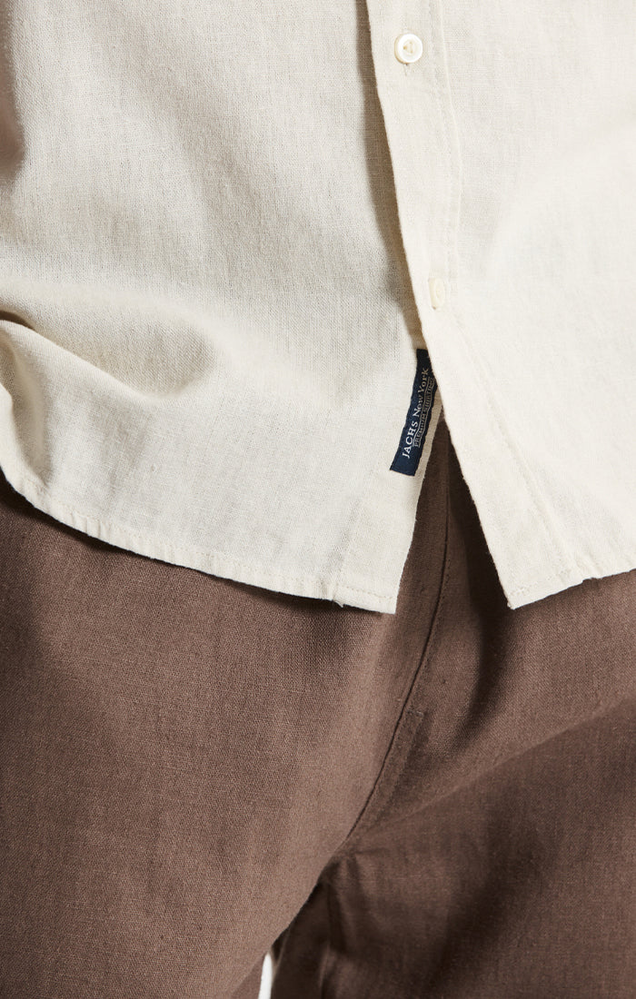 Noho Short Sleeve Linen Viscose Shirt