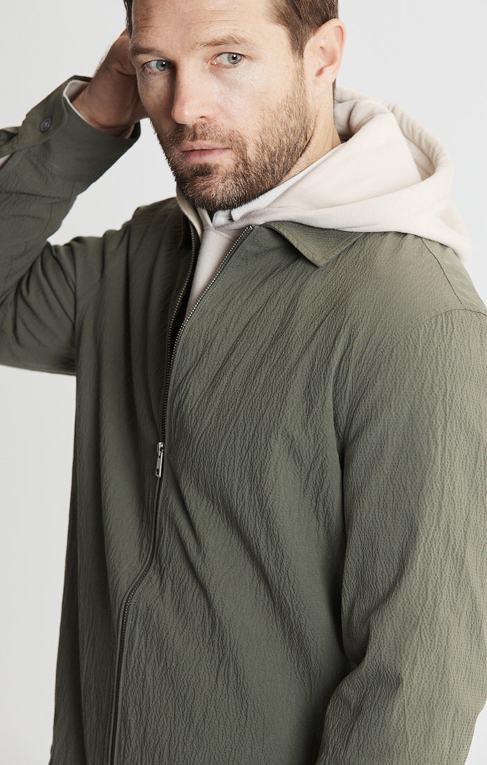 Charles Seersucker Full Zip Jacket
