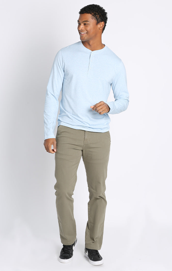 Cotton Modal Blend Long Sleeve Henley