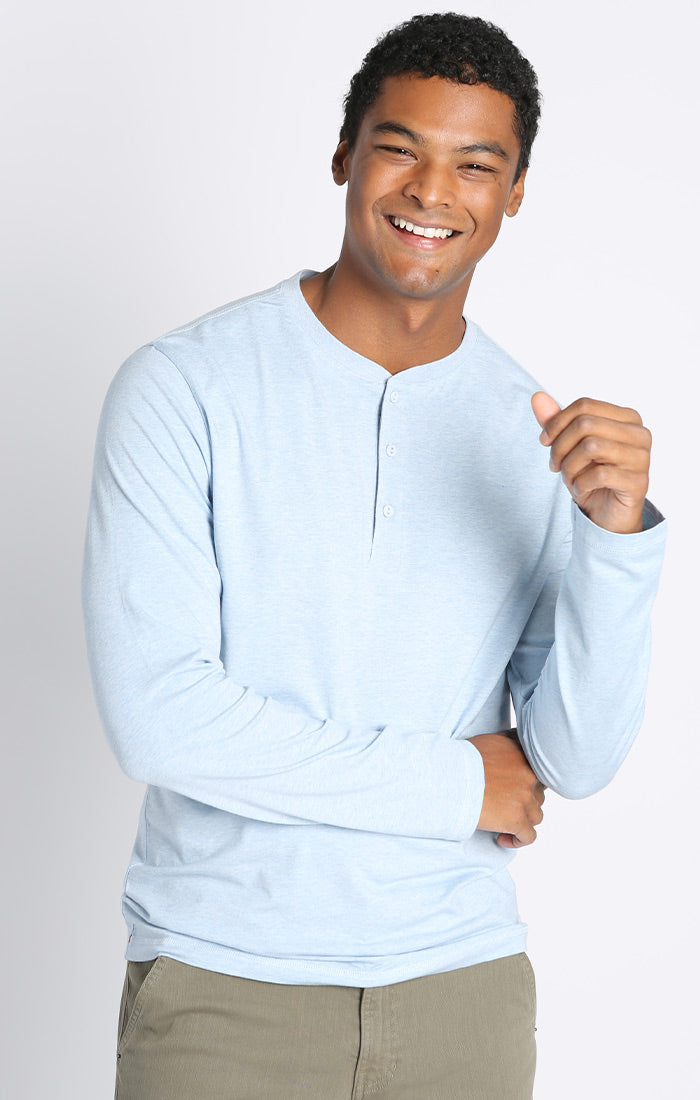 Cotton Modal Blend Long Sleeve Henley