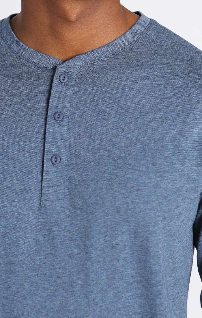 Cotton Modal Blend Long Sleeve Henley