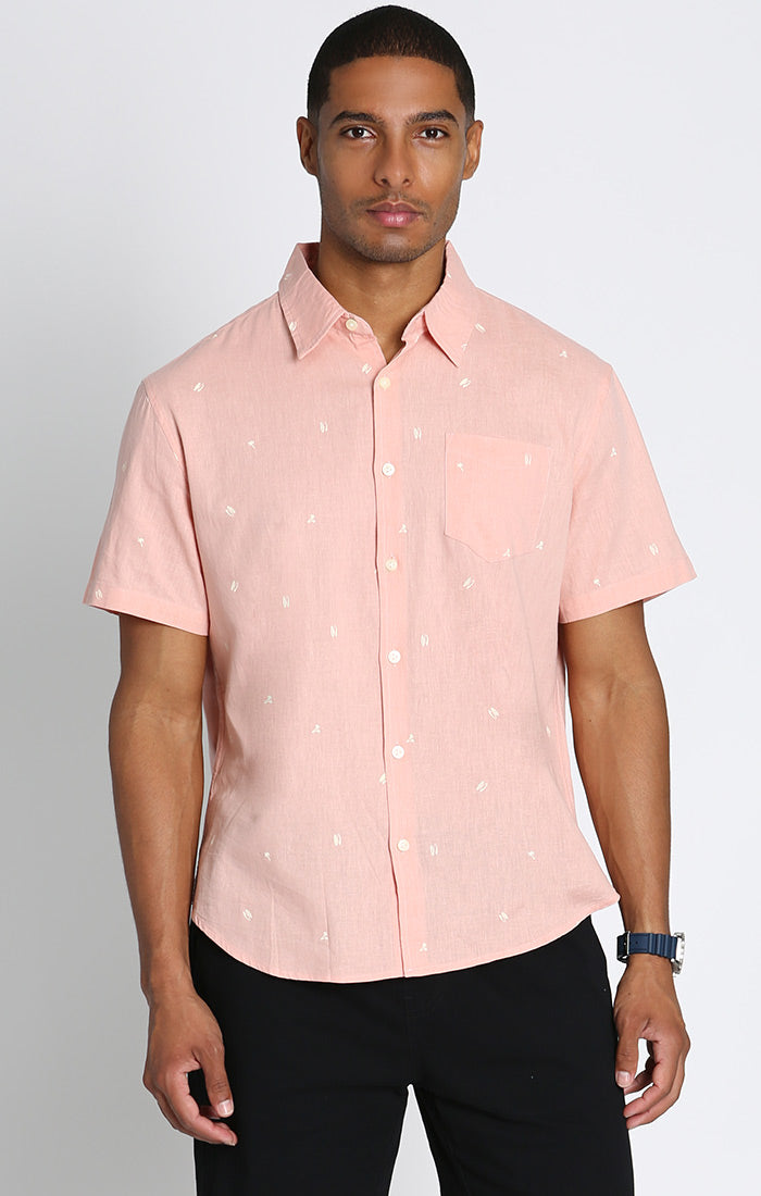 Cotton Linen Short Sleeve Shirt