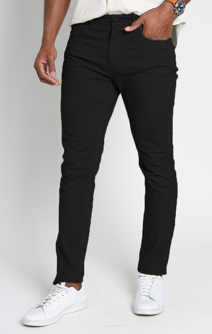 Stretch Straight Fit 5 Pocket Twill Pant