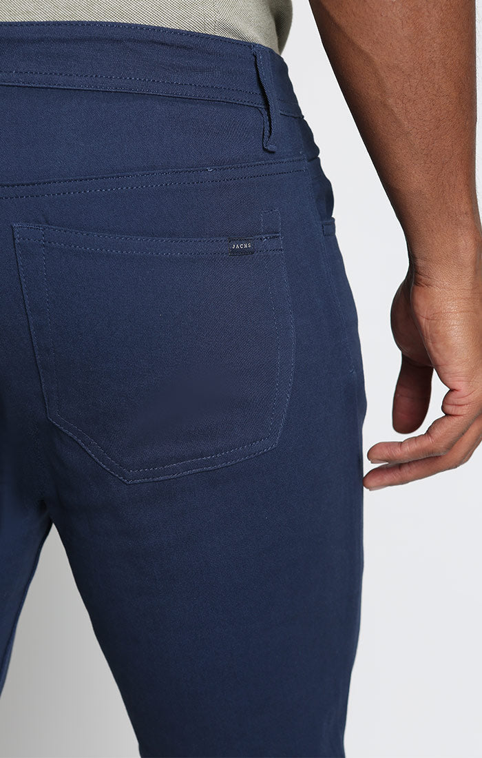 Stretch Straight Fit 5 Pocket Twill Pant