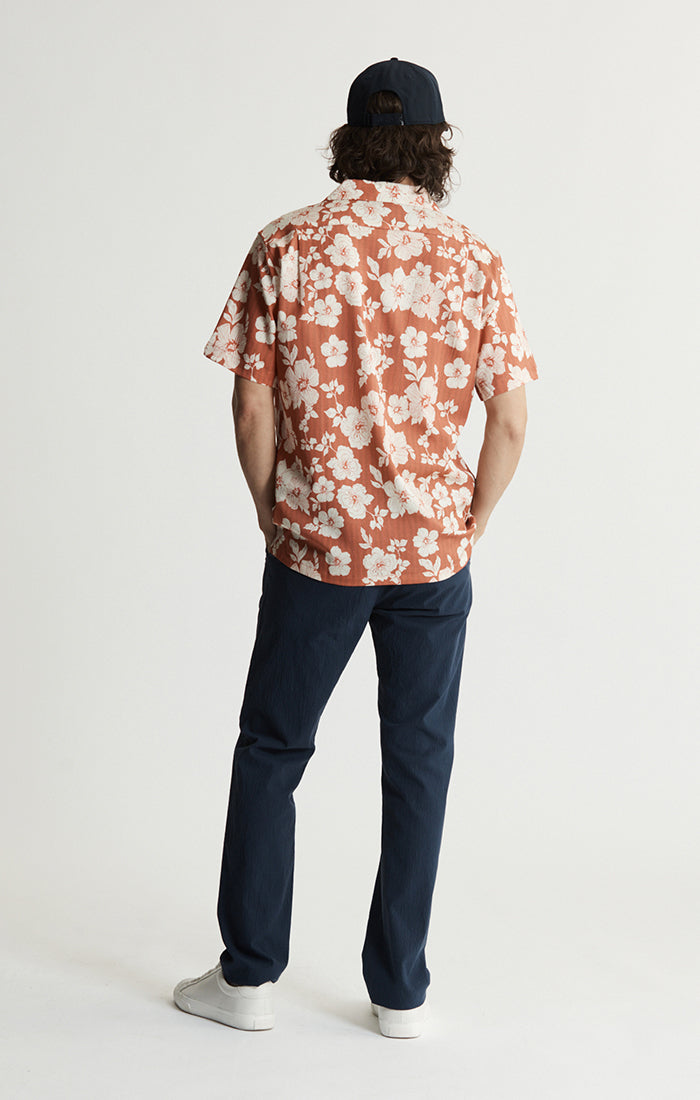 Lyocell Twill Short Sleeve Camp Shirt