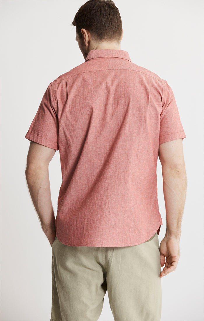 Short Sleeve Chambray Shirt