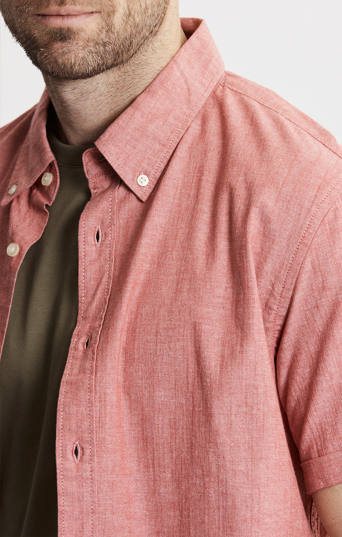 Short Sleeve Chambray Shirt