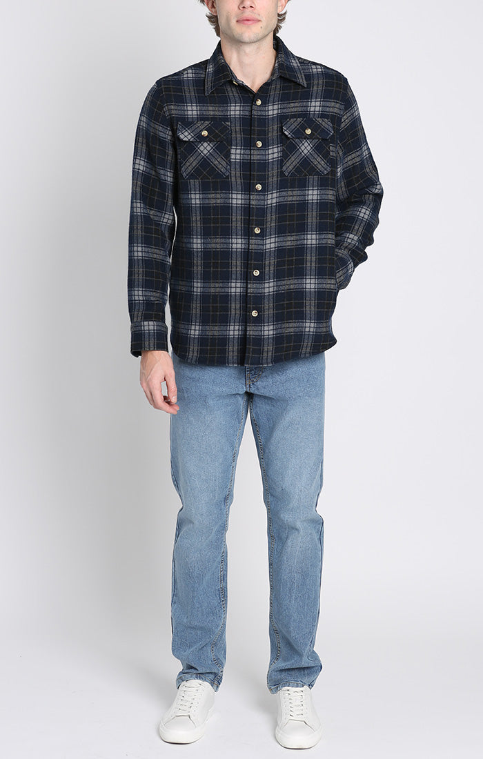 Franklin Stretch Poly Flannel Overshirt