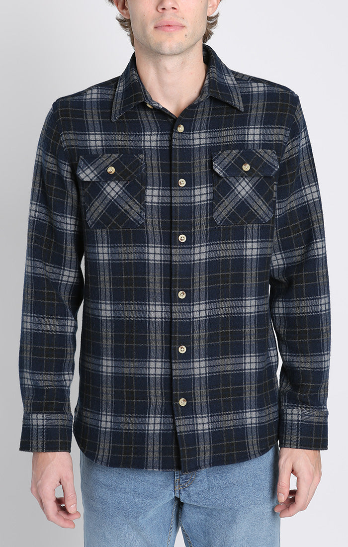 Franklin Stretch Poly Flannel Overshirt