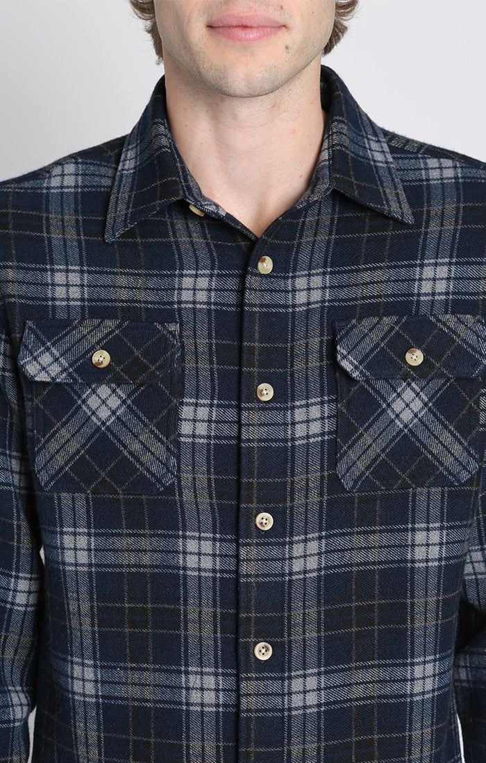 Franklin Stretch Poly Flannel Overshirt