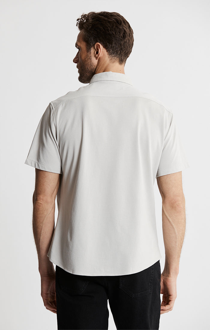 Knit Oxford Stretch Short Sleeve Shirt