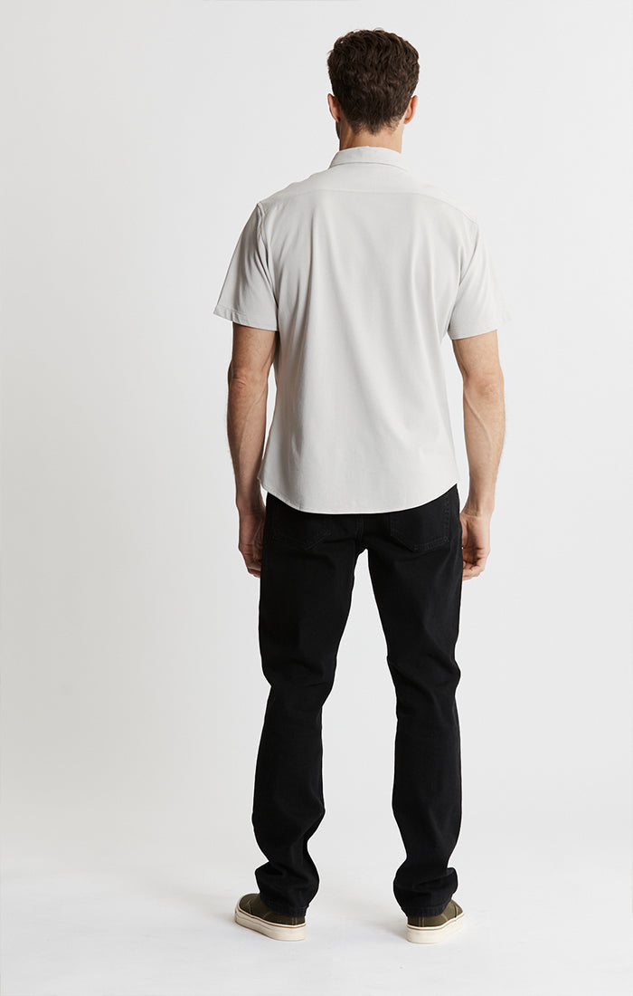 Knit Oxford Stretch Short Sleeve Shirt