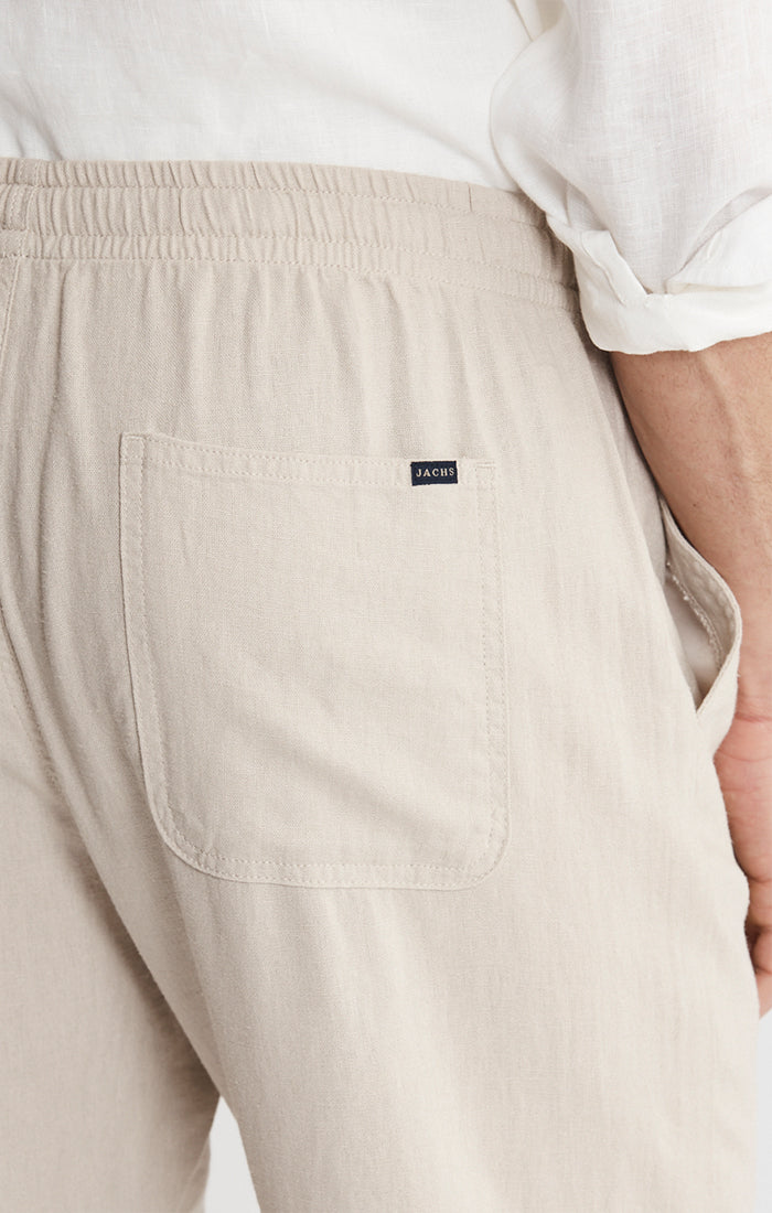 Linen Blend Beach Pants