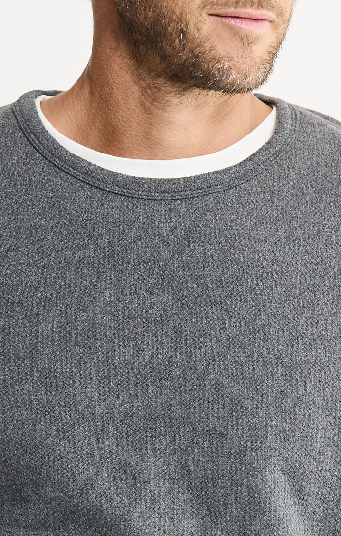 Kent Recycled Jacquard Sherpa Lined Crewneck