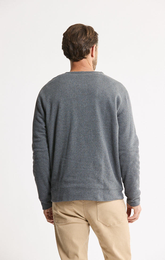Kent Recycled Jacquard Sherpa Lined Crewneck