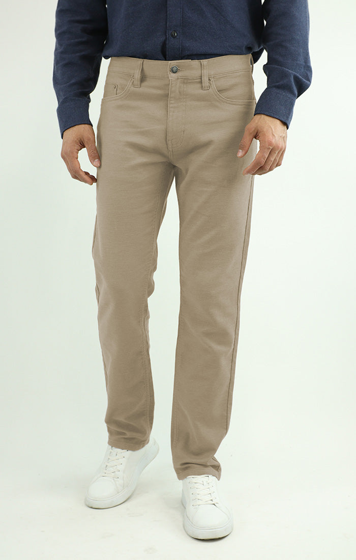Stretch Straight Fit 5 Pocket Twill Pant