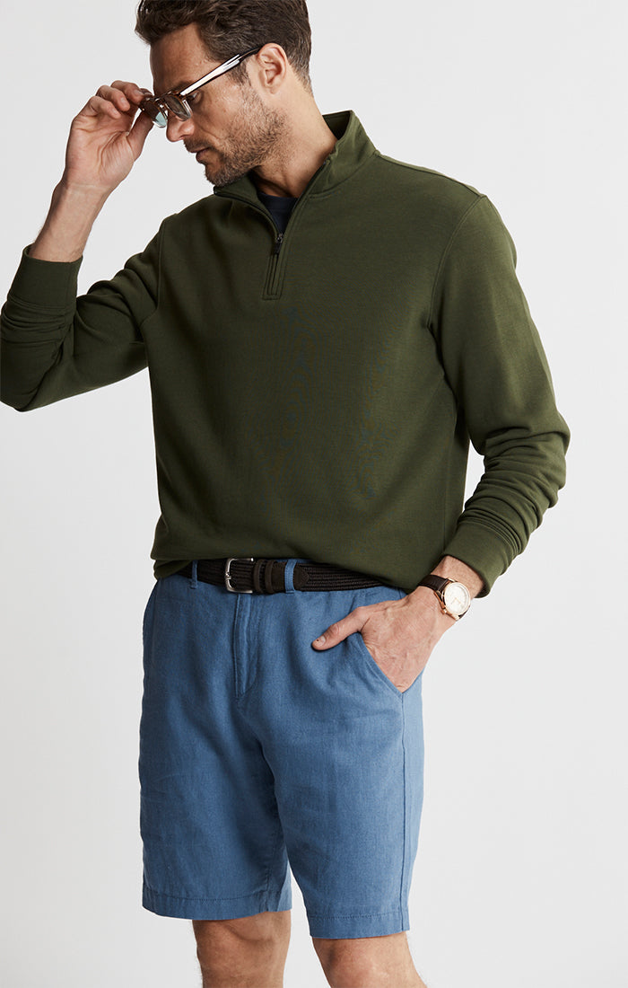 Linen Blend Bleecker Shorts