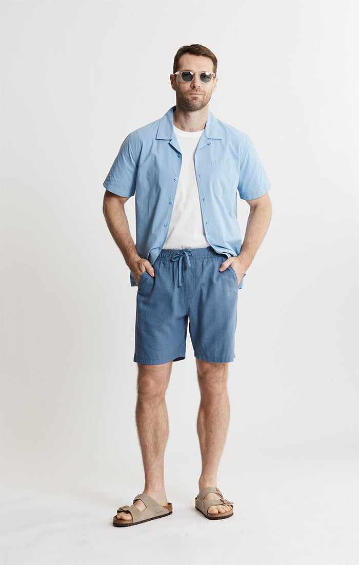 Linen Pull On Shorts