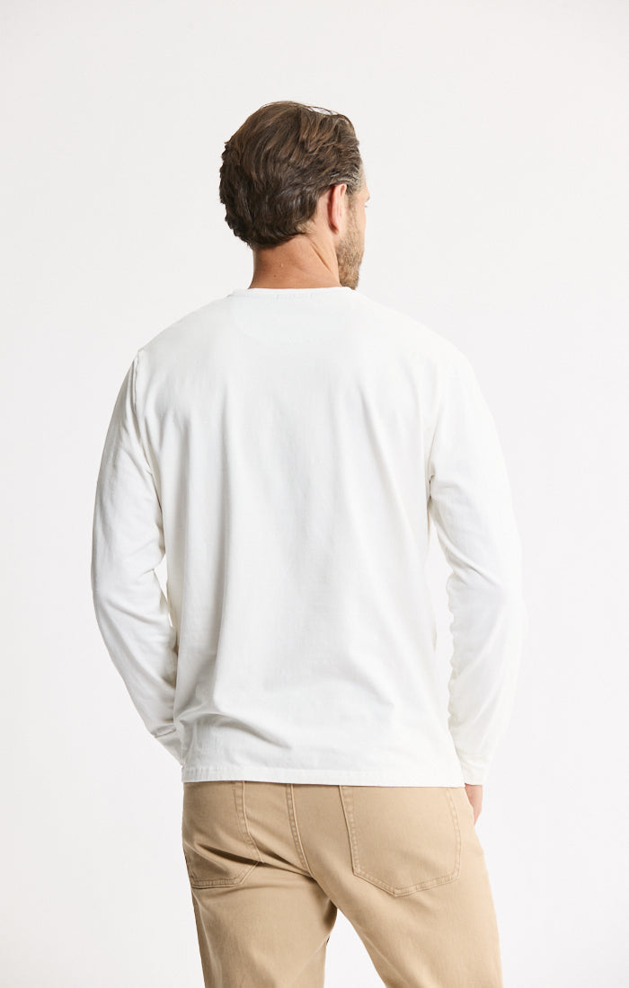 Bryant Long Sleeve Sueded Cotton Crewneck