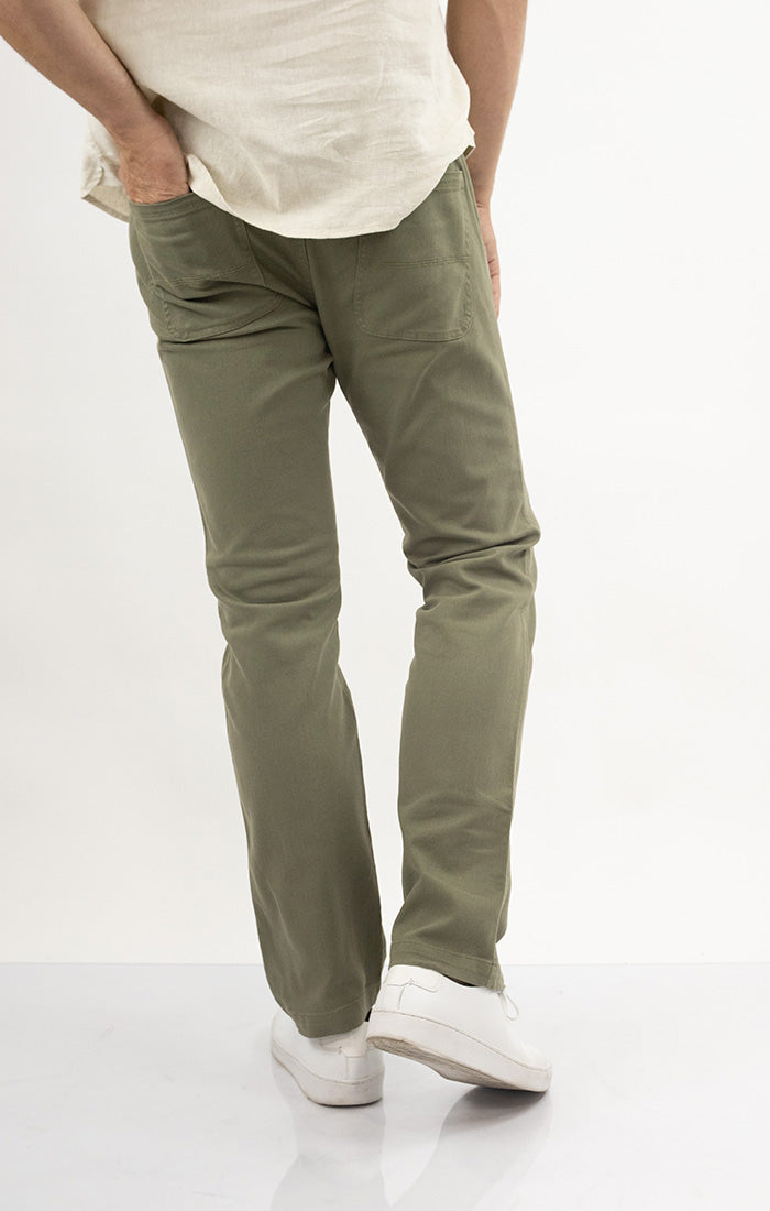 Straight Fit Stretch Bull Denim Pants