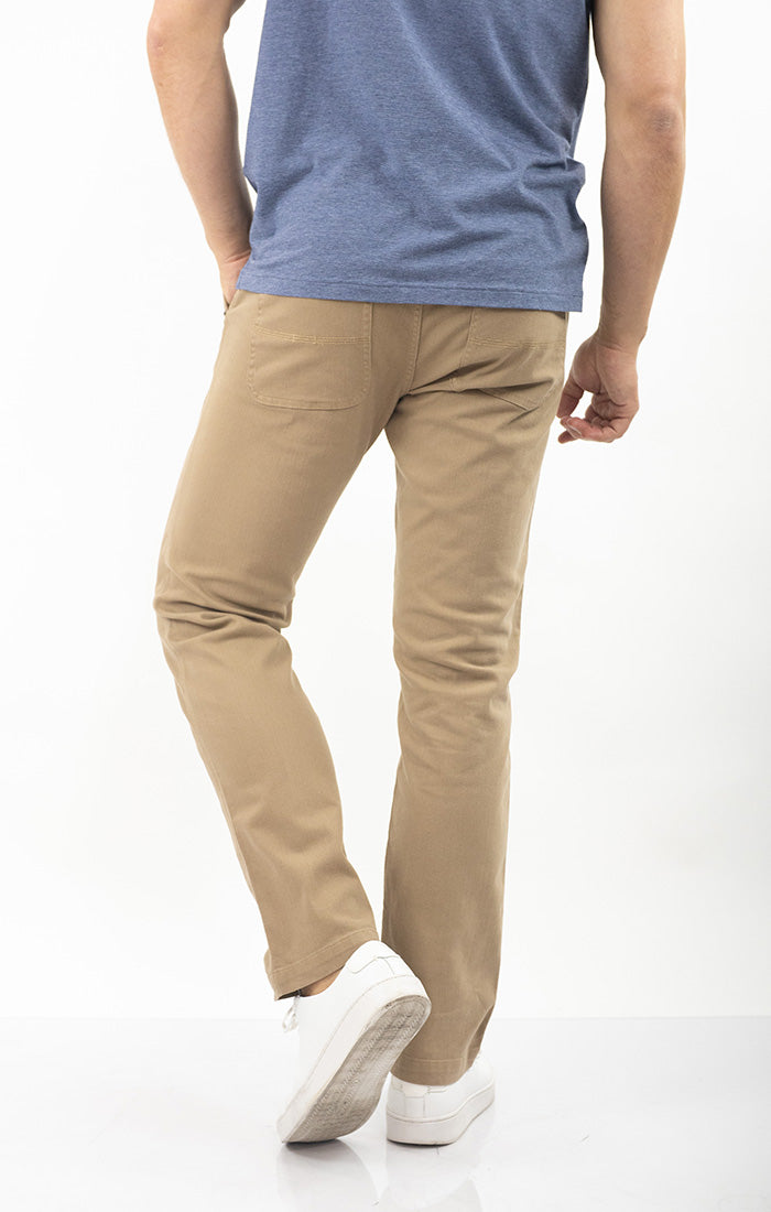 Straight Fit Stretch Bull Denim Pants