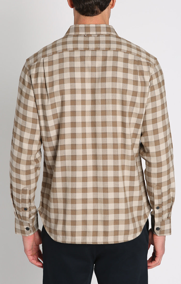 Manor 6oz Stretch One Pocket Flannel Shirt