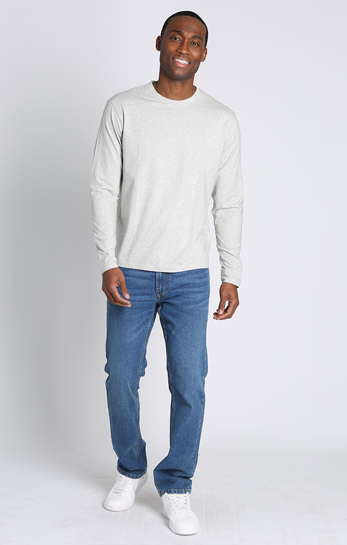 Long Sleeve Cotton Modal Crewneck
